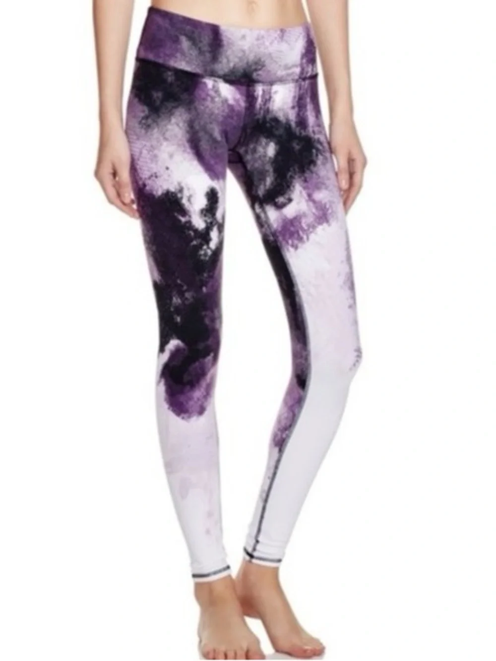 Alo Yoga Thick Lined Airbrush Purple Leggings Womens Small 6/8